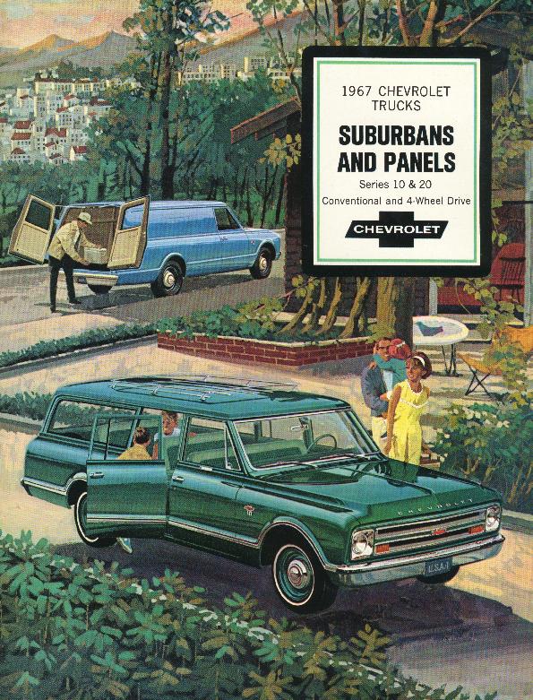 1967 Chevrolet Suburbans and Panels Brochure